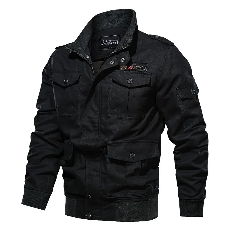 "Moto Scuro" – Tactical Denim Jacket By Enzo Bellari®