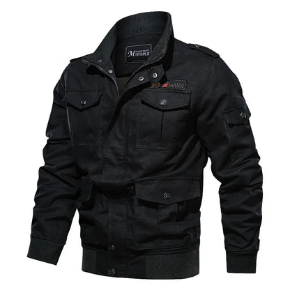 "Moto Scuro" – Tactical Denim Jacket By Enzo Bellari®