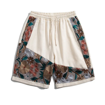 "Il Fiore" – Embroidered Summer Shorts By Enzo Bellari®