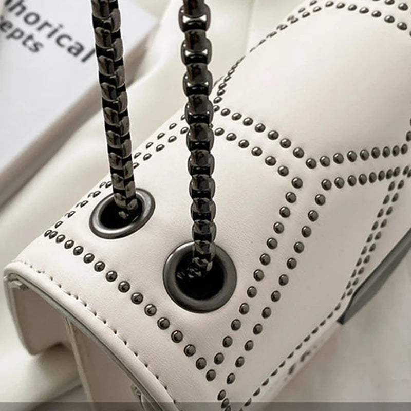 "Sole di Capri" – Vintage Rivet Crossbody Bag By Enzo Bellari®