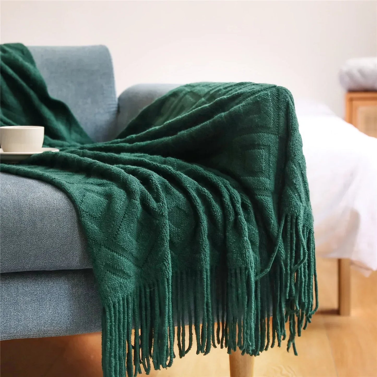 "Dolce Vita" – Nordic Knitted Sofa Blanket By Enzo Bellari®