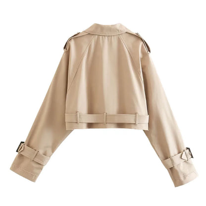 "Bello Sogno" – Cropped Double-Breasted Blazer By Enzo Bellari®