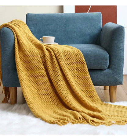 "Dolce Vita" – Nordic Knitted Sofa Blanket By Enzo Bellari®