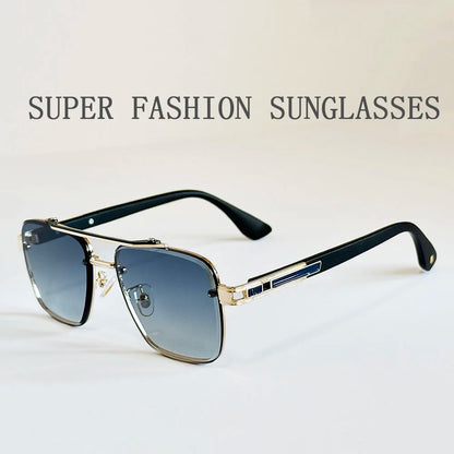 "Oro di Mare" – Luxury Square Rimless Sunglasses By Enzo Bellari®