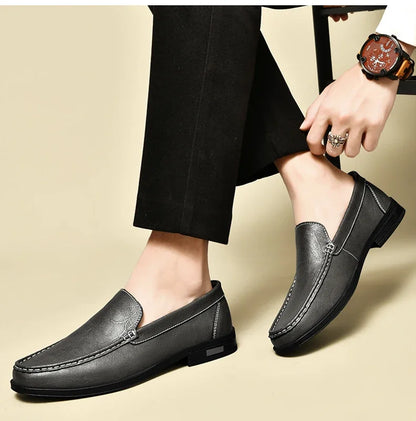 "Scivolo Vero" – Leather Slip-on Loafers By Enzo Bellari®