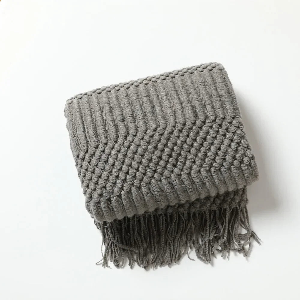 "Cielo Stellato" – Nordic Knit Sofa Blanket By Enzo Bellari®