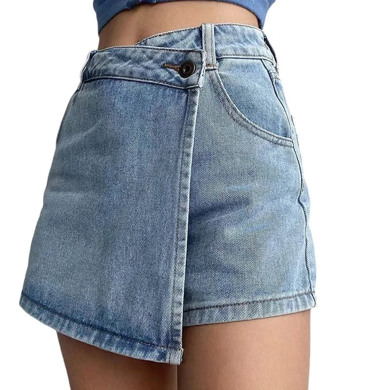 "Linea Alta" – Slimming Denim Skirt By Enzo Bellari®