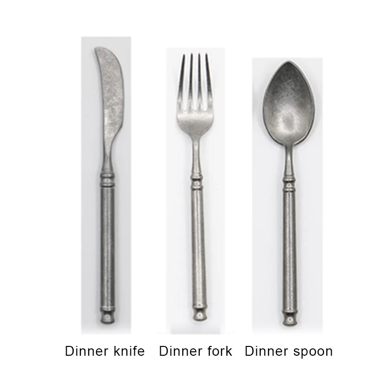 "Acciaio Retrò" – Stainless Flatware Cutlery Set By Enzo Bellari®