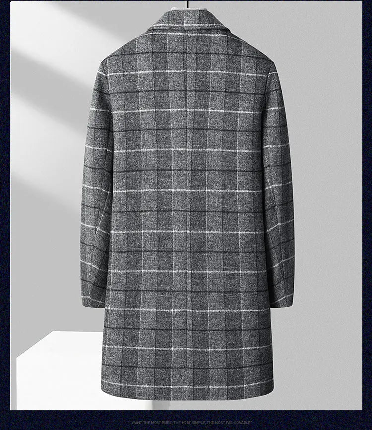 "Taglio Lungo" – Mid-Length Woolen Coat By Enzo Bellari®