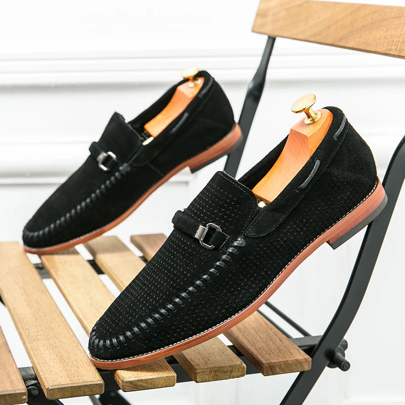 "Sole di Capri" – Perforated Leather Casual Shoes By Enzo Bellari®