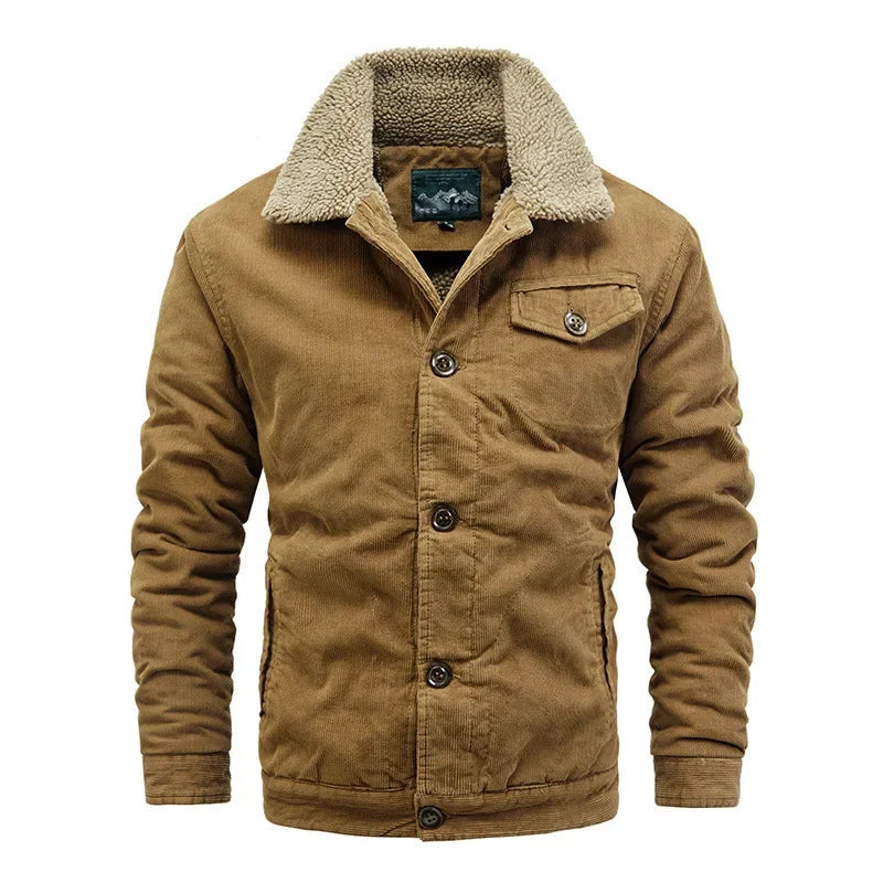 "Caldo Ruggine" – Fleece Corduroy Jacket By Enzo Bellari®