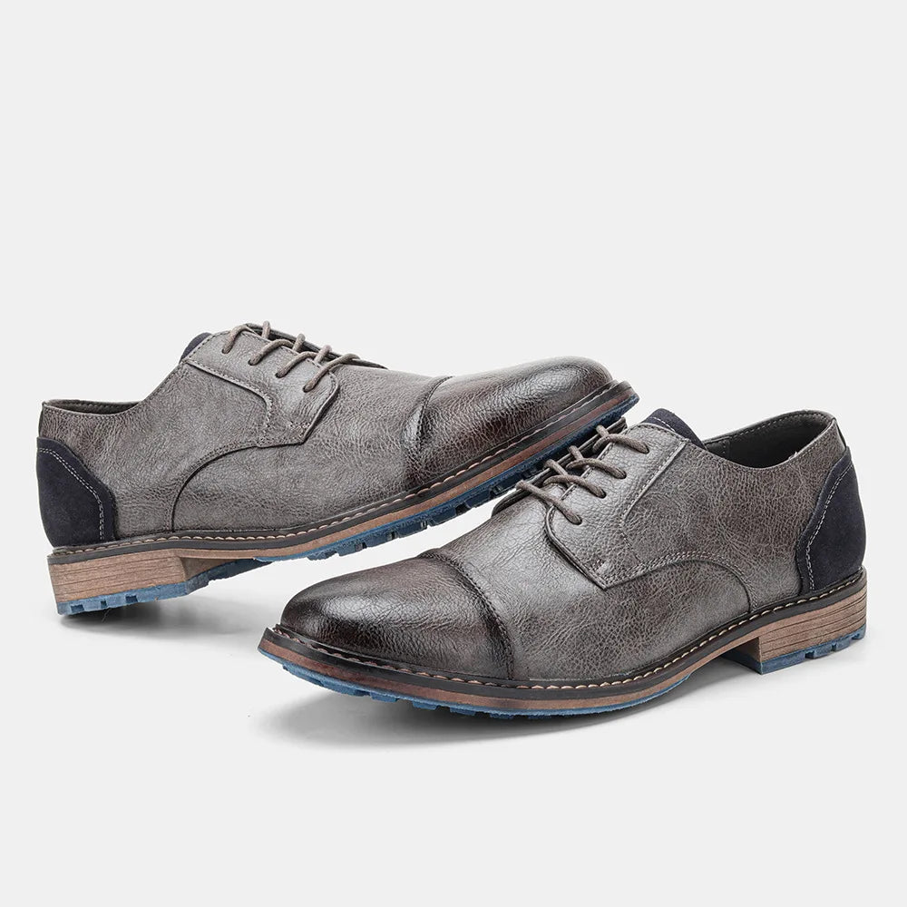 "Epoca Dorata" – Brogue Leather Oxfords By Enzo Bellari®