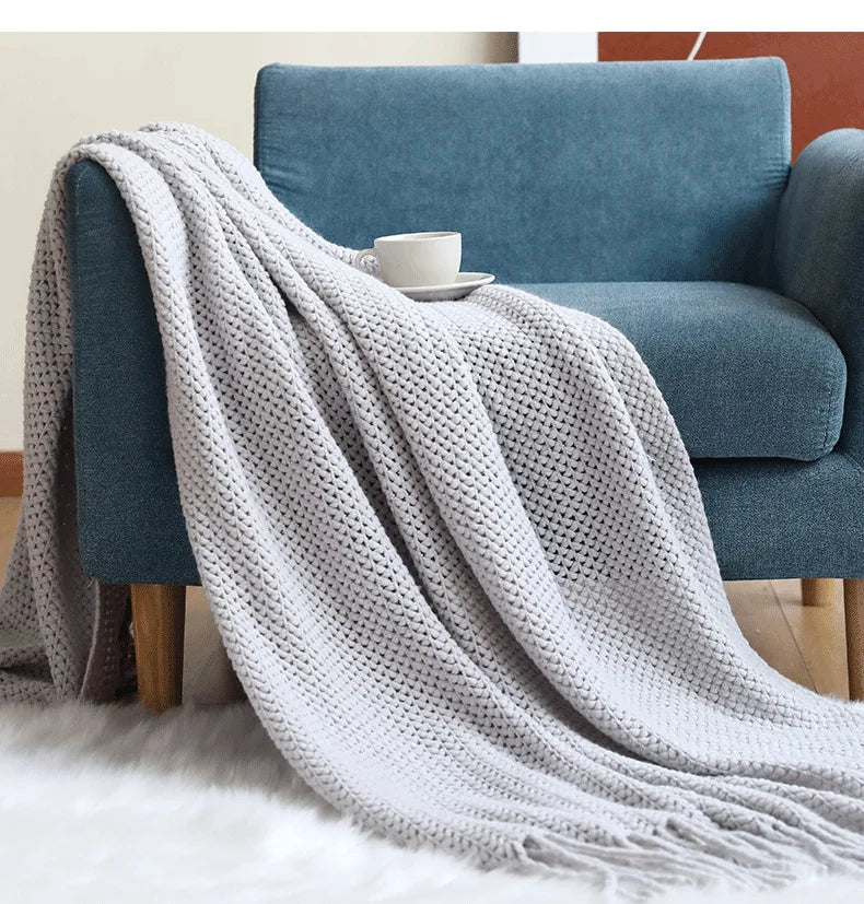 "Dolce Vita" – Nordic Knitted Sofa Blanket By Enzo Bellari®