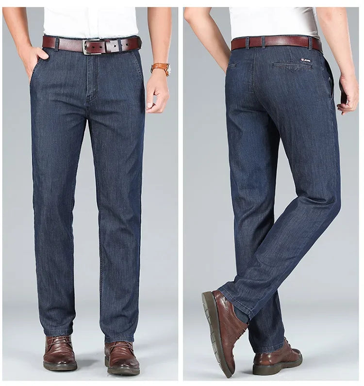 "Denim Estivo" – High-Waist Denim Trousers By Enzo Bellari®