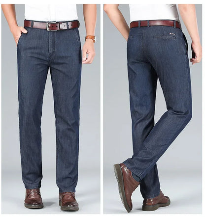 "Denim Estivo" – High-Waist Denim Trousers By Enzo Bellari®