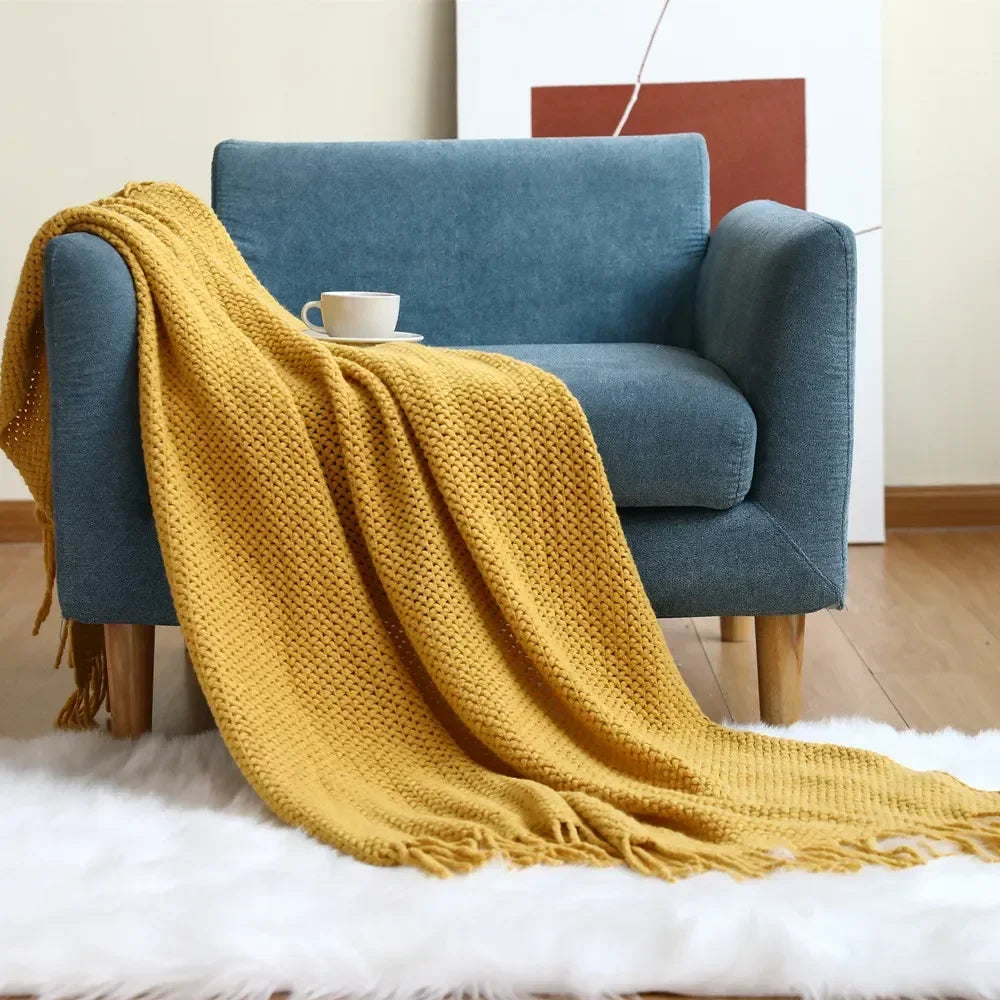 "Dolce Vita" – Nordic Knitted Sofa Blanket By Enzo Bellari®