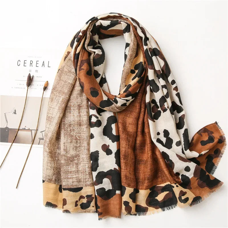 "Macchia Selvaggia" – Leopard Print Scarf By Enzo Bellari®
