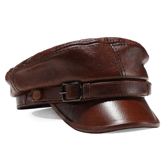 "Berretto Urbano" – Leather Beret Hat By Enzo Bellari®