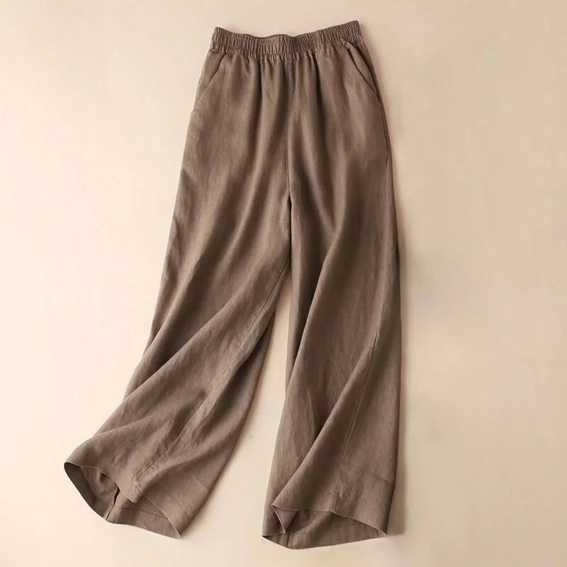 "Passo Largo" – Cotton Wide Leg Pants By Enzo Bellari®