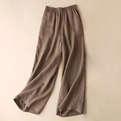 "Passo Largo" – Cotton Wide Leg Pants By Enzo Bellari®