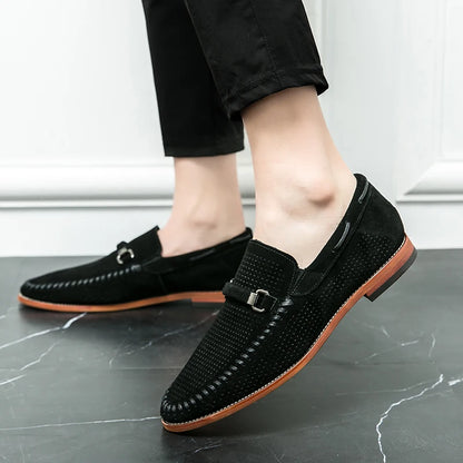 "Sole di Capri" – Perforated Leather Casual Shoes By Enzo Bellari®