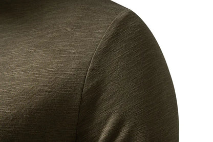 "Collo Naturale" – Cotton Henley Shirt By Enzo Bellari®