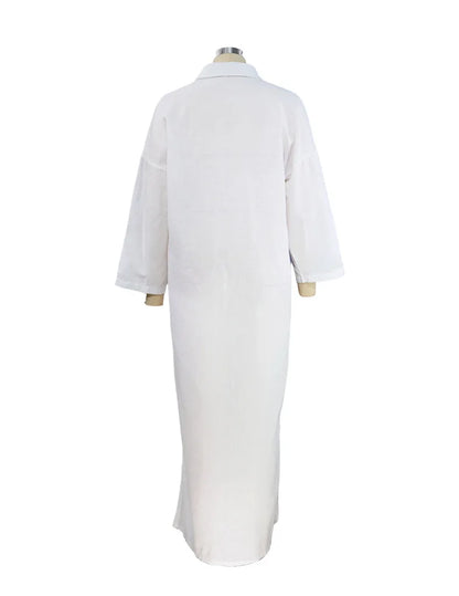 "Sole Calmo" – Cotton Linen Shirt Dress By Enzo Bellari®
