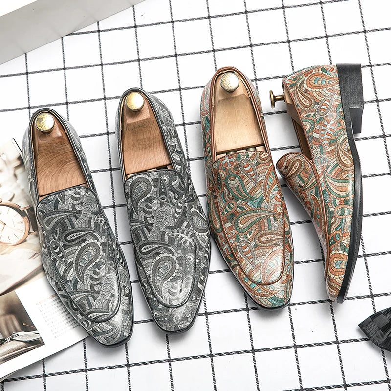 "Stampa Nobile" – Printed Leather Loafers By Enzo Bellari®