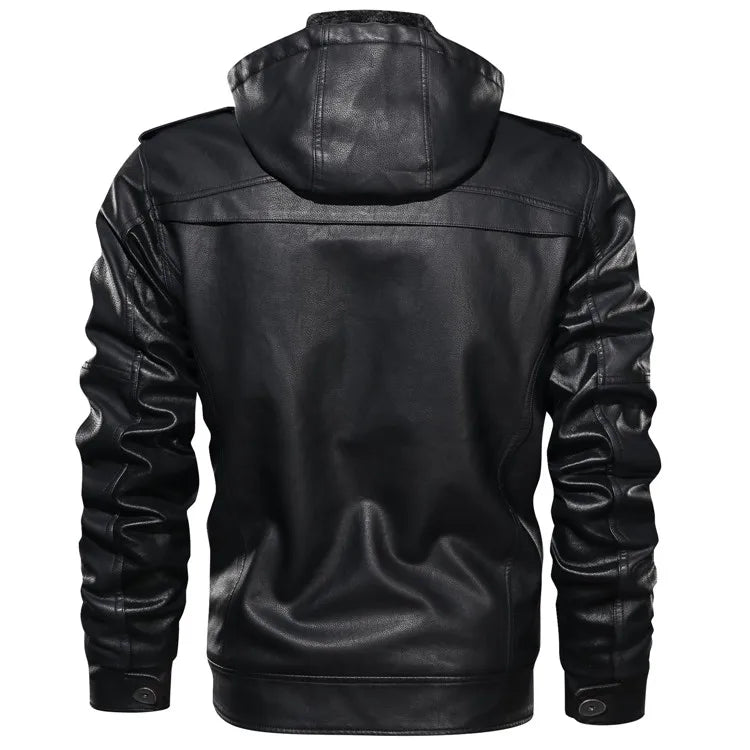 "Il Freddo" – Hooded Leather Jacket By Enzo Bellari®