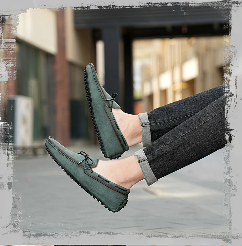 "Fiori d’Autunno" – Genuine Leather Loafers By Enzo Bellari®