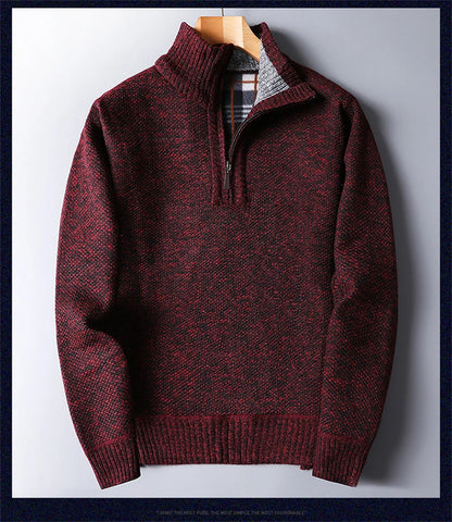 "Collo Alto" – Fleece Turtleneck Sweater By Enzo Bellari®