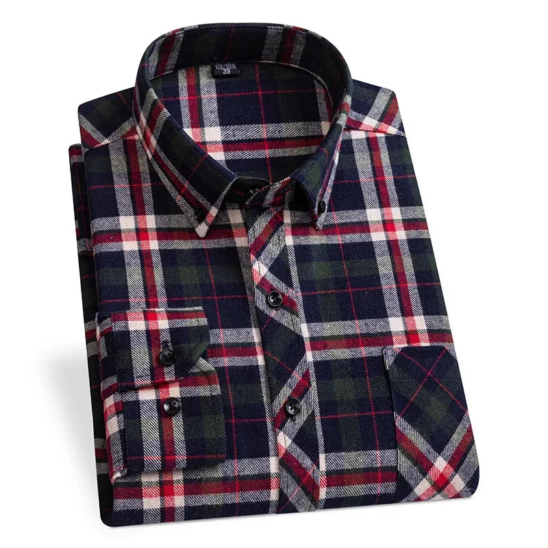 "Quadro Morbido" – Flannel Plaid Shirt By Enzo Bellari®