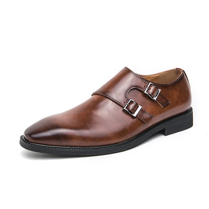 "Fior di Vento" – Classic Monk Leather ShoesBy Enzo Bellari®