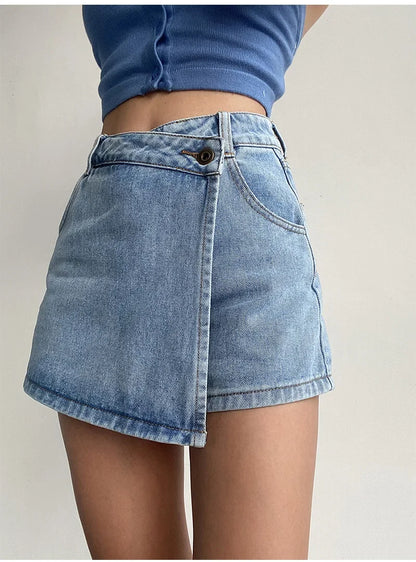 "Linea Alta" – Slimming Denim Skirt By Enzo Bellari®
