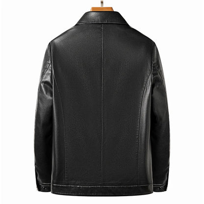 "Aria di Marzo" – Leather Polo Jacket By Enzo Bellari®