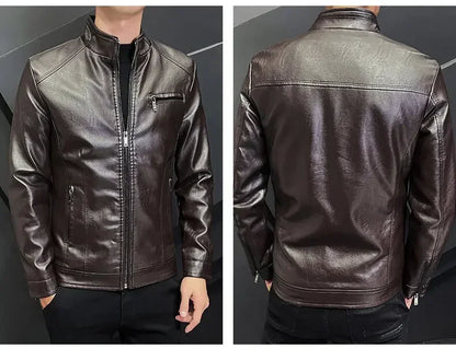 "Luce di Mare" – Slim Fit Motorcycle Leather Jacket By Enzo Bellari®
