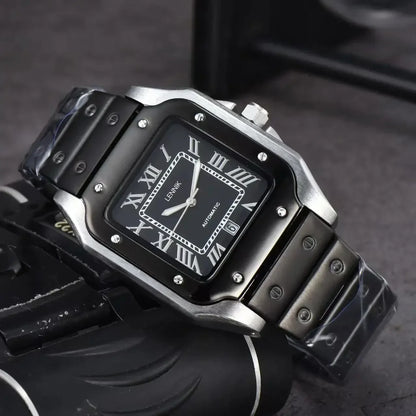 "Oro di Mare" – Stainless Steel Square Watch By Enzo Bellari®