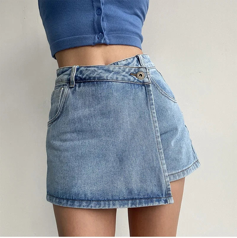 "Linea Alta" – Slimming Denim Skirt By Enzo Bellari®