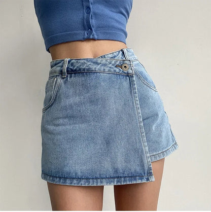 "Linea Alta" – Slimming Denim Skirt By Enzo Bellari®