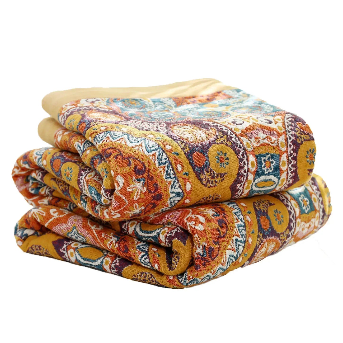 "Vento Lieve" – Cotton Gauze Throw Blanket By Enzo Bellari®