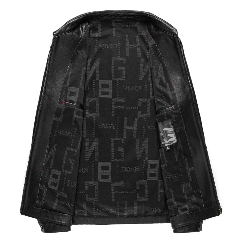 "Aria di Marzo" – Leather Polo Jacket By Enzo Bellari®