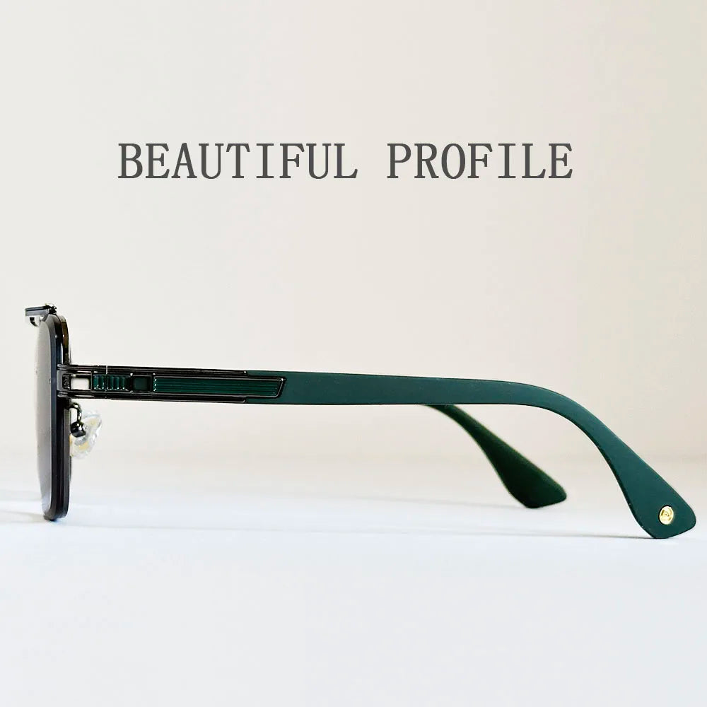 "Oro di Mare" – Luxury Square Rimless Sunglasses By Enzo Bellari®