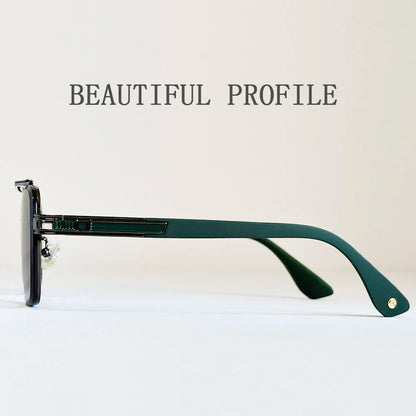 "Oro di Mare" – Luxury Square Rimless Sunglasses By Enzo Bellari®