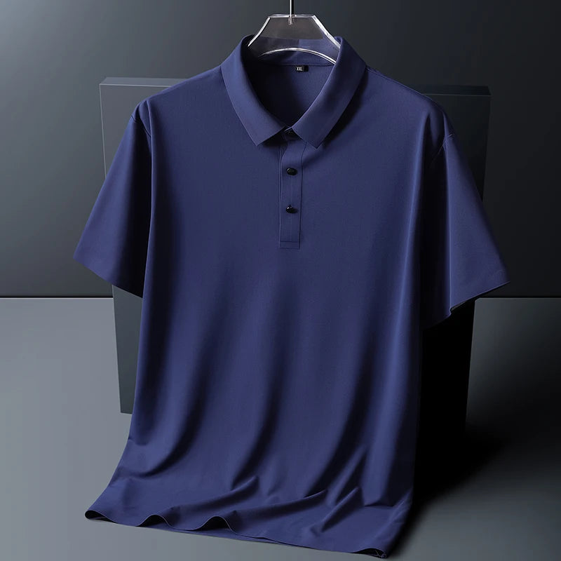 "Gelo Liscio" – Ice Silk Polo Shirt By Enzo Bellari®