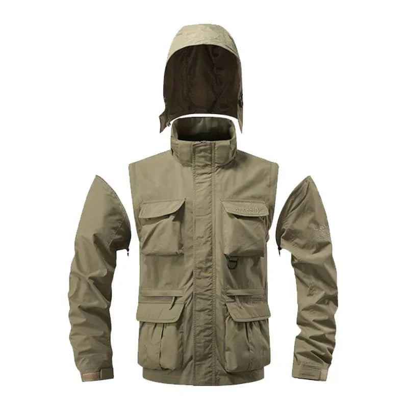 "Bello Sogno" – Casual Waterproof Cargo Jacket By Enzo Bellari®
