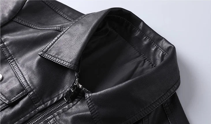 "Vento d’Ottobre" – Leather Lapel Jacket By Enzo Bellari®