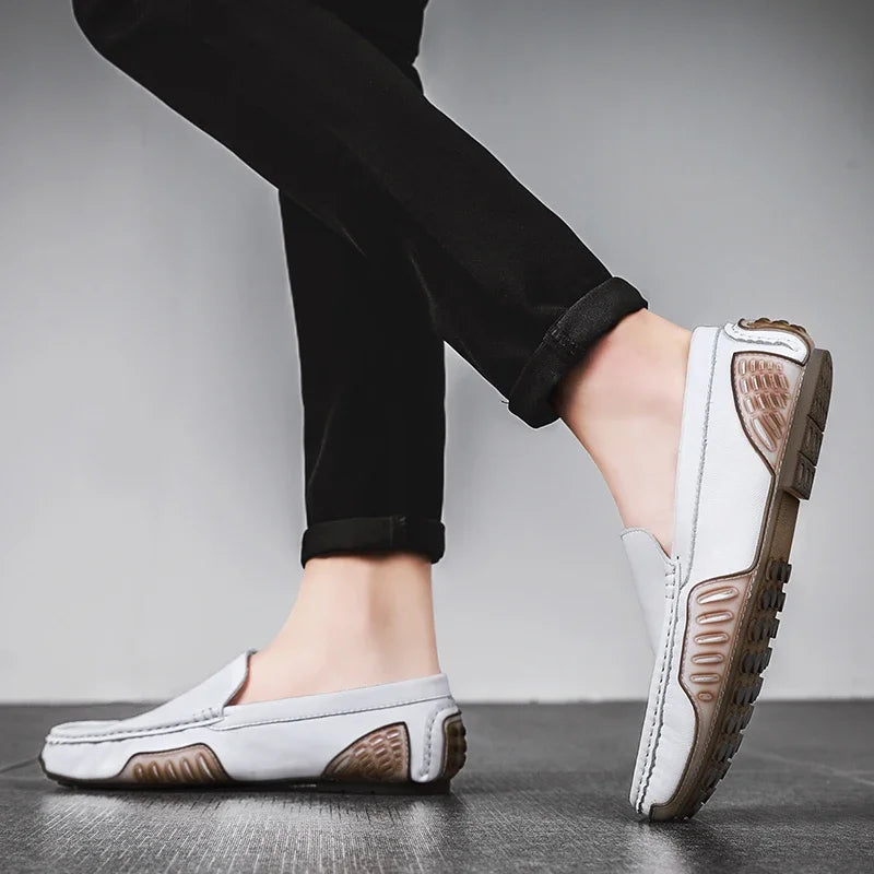 "Cammino Semplice" – Casual Leather Loafers By Enzo Bellari®