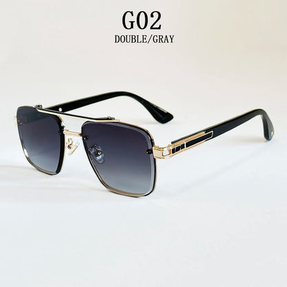 "Oro di Mare" – Luxury Square Rimless Sunglasses By Enzo Bellari®