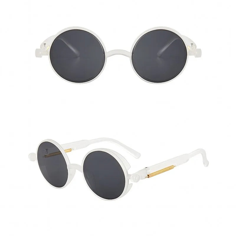 "Occhio Antico" – Steampunk Round Sunglasses By Enzo Bellari®