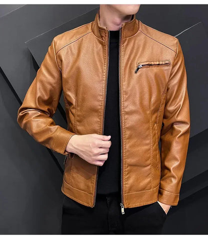 "Luce di Mare" – Slim Fit Motorcycle Leather Jacket By Enzo Bellari®